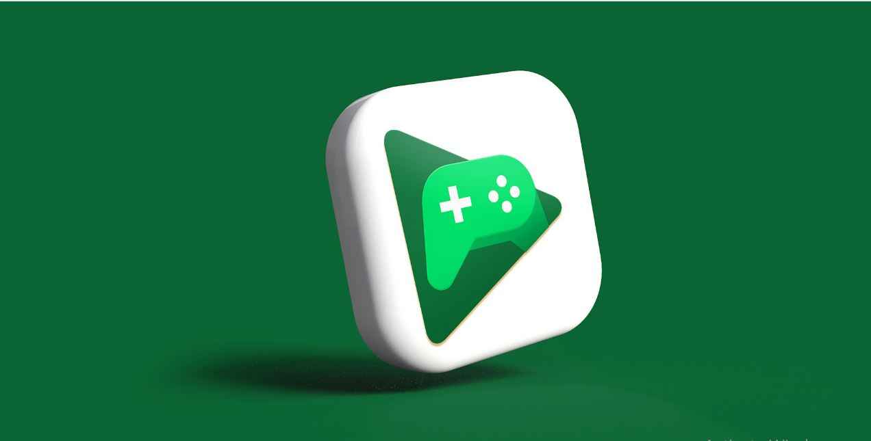 green background with games remote picture